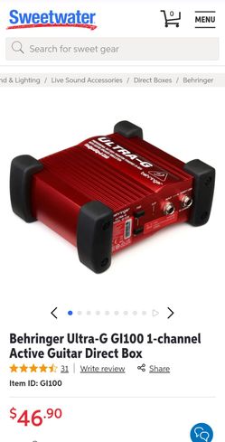 Behringer DI box $30