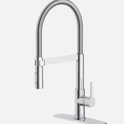ALLEN + ROTH Rhys Chrome 1-Handle Deck-Mount Pre-rinse Handle Kitchen Faucet-NEW