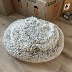 large fluffy dog bed 