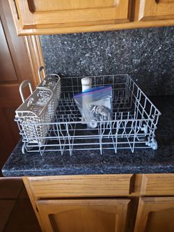 Whirpool Dishwasher Lower Rack With Silverware Basket