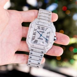 Cartier Santos de Cartier 41 ICED OUT