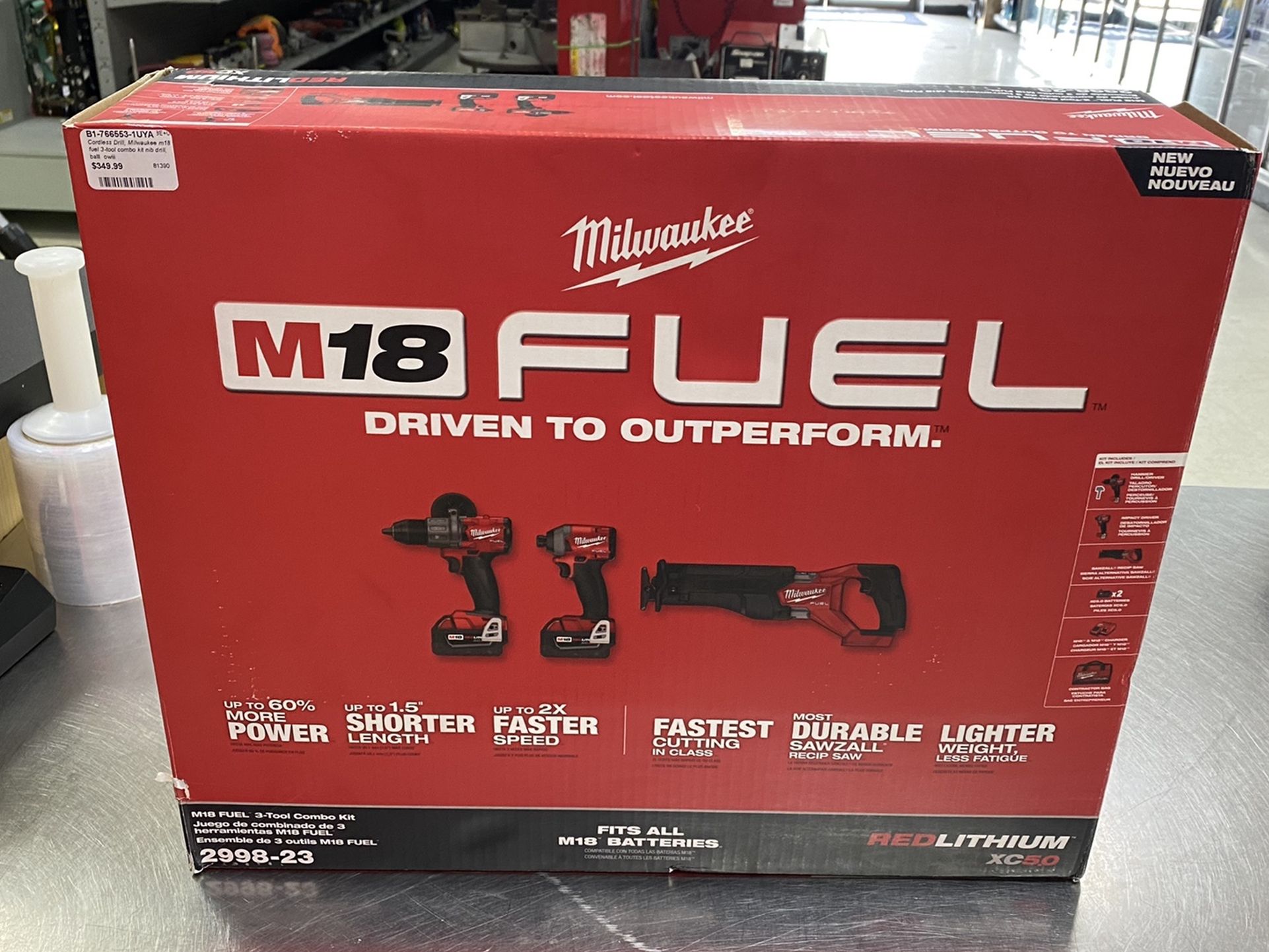 Milwaukee 3pc Tool Set M18 Brushless