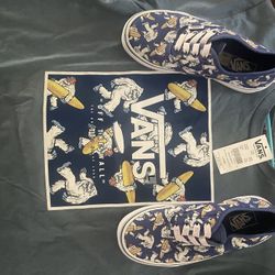 Abominable snowman vans with matching t shirt