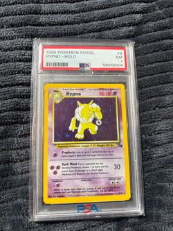 1999 Pokemon Fossil Hypno Holo PSA 7 NM
