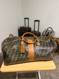 FOR SALE: Authentic Vintage Fendi Zucca Monogram Large Duffle Bag
