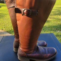 Born Soft Brown Leather Women's Riding Boots Size 9½