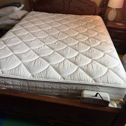 Queen bedroom set with sleep number mattress
