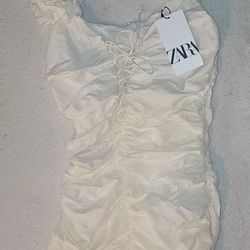 Zara New Woman's Ruffled Dress 