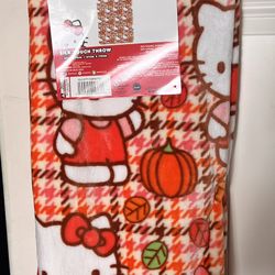 Fall Hello Kitty Blanket