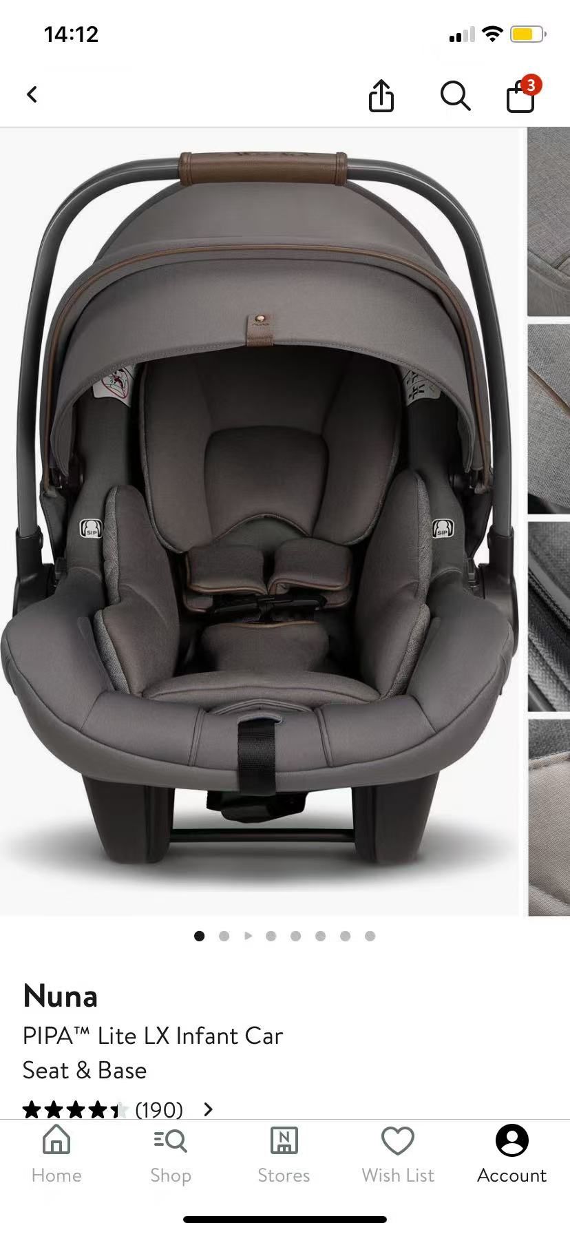 Nuna PIPA Lite LX Infant Car Seat and Base/ Nuna MIXX Stroller
