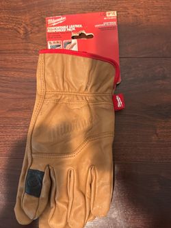 Milwaukee Goatskin Leather Work Gloves Size Large