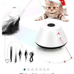 Cat Toy Automated Light And Feather Movement 