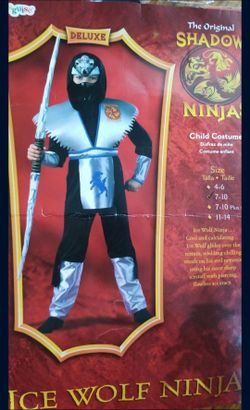 Ice Wolf Ninja Halloween costume