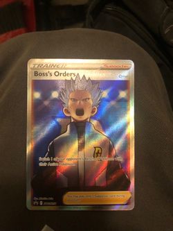 Pokémon Boss's Orders Cyrus Full Art Holo Trainer Card
