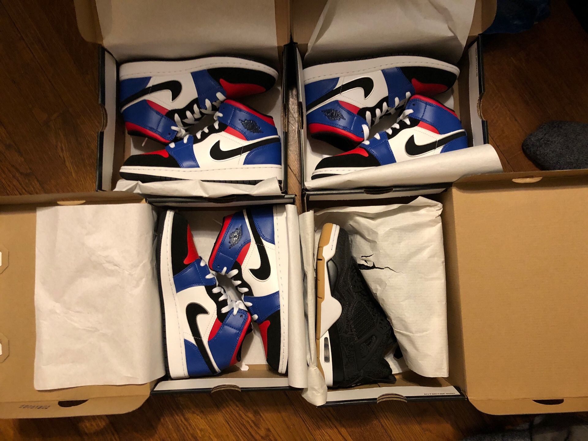 Brand new retro jordan 1 and 4