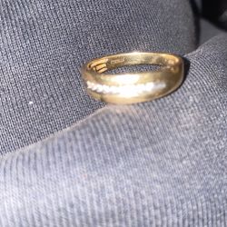 Gold 10k Ring With Czs Men’s Ring