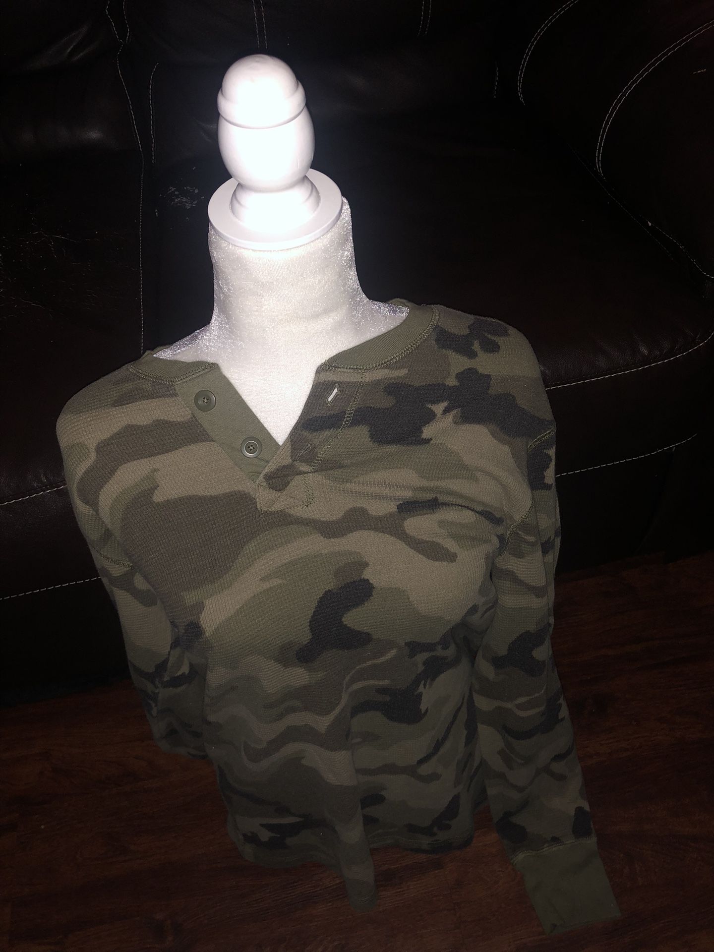 Army Camo Faded Glory Men Long Sleeve