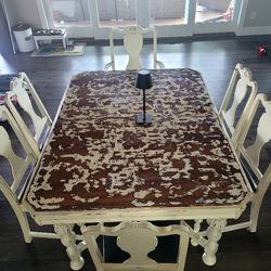 Antique Dining Table,  Sits 6