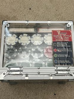 Vegas Brand Casino Style Poker Set 600 11.5g Chips New Other Complete No Key