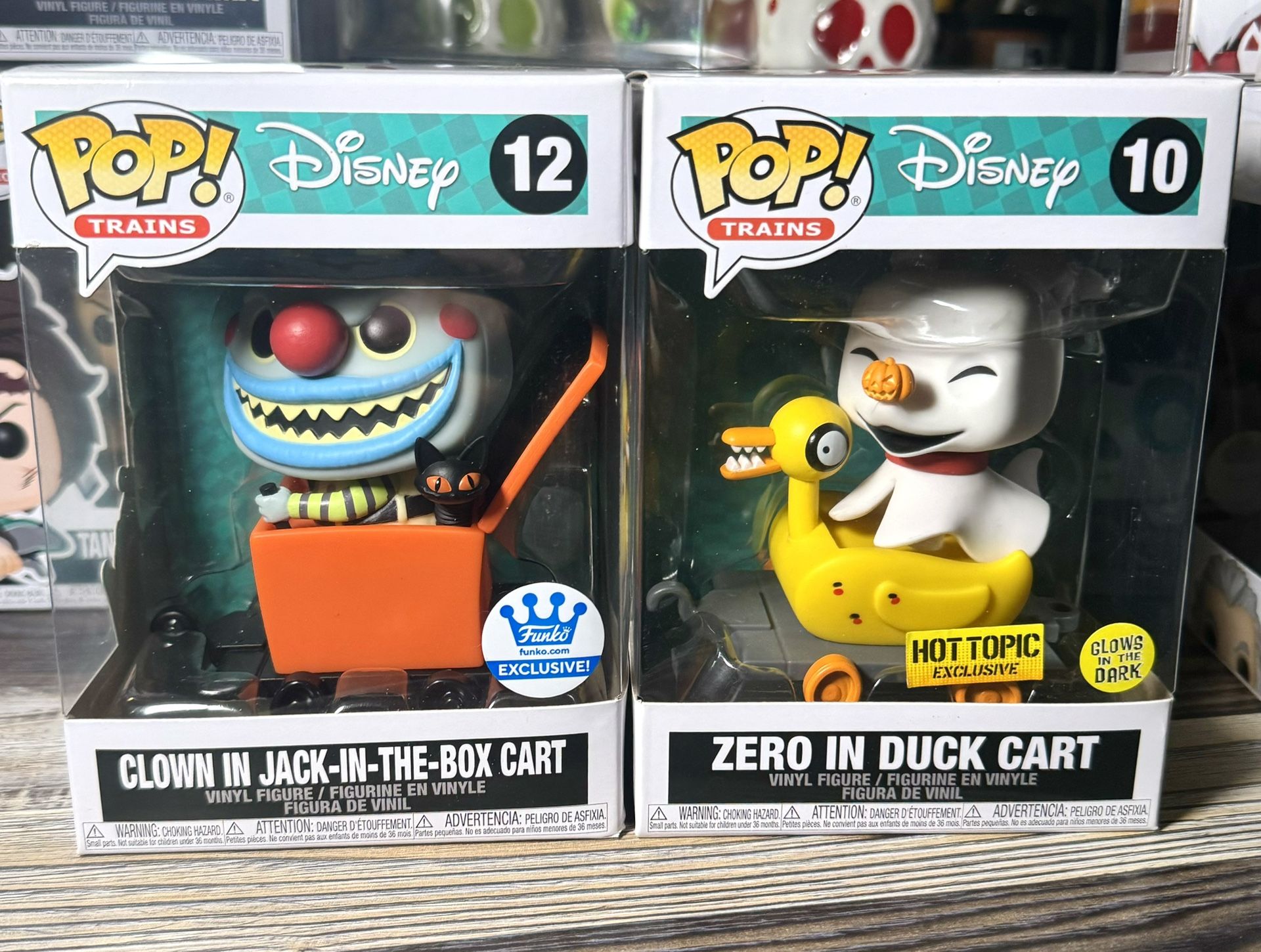 Funko Pop Disney Nightmare Before Christmas Exclusive Cart Bundle
