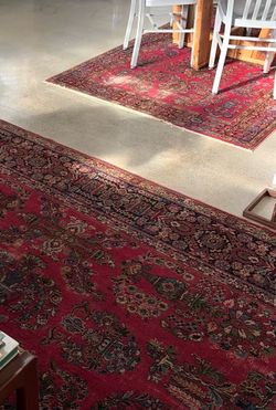 Authentic persian Kashan Rug Vintage A&M KARAGHEUSIAN