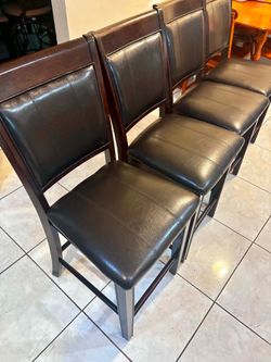 4 Bar Stools- 24”H from seat to floor