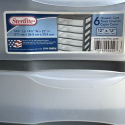 Sterilite Plastic Drawers