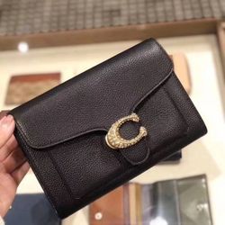 Coach Tabby Wallet Chain Crossbody Bag With Diamond C