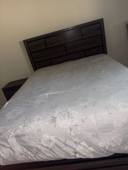 Full  mattress headboard, and big dresser