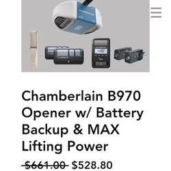 Chamberlain GARAGE OPENER