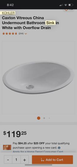 Kohler Under mount Bathroom Sink