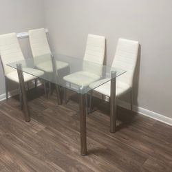 Dining Table With 4 Chairs 