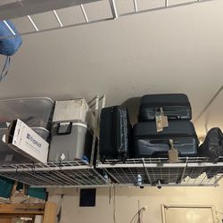 4 Overhead Garage Storage Racks. Make Offer! 