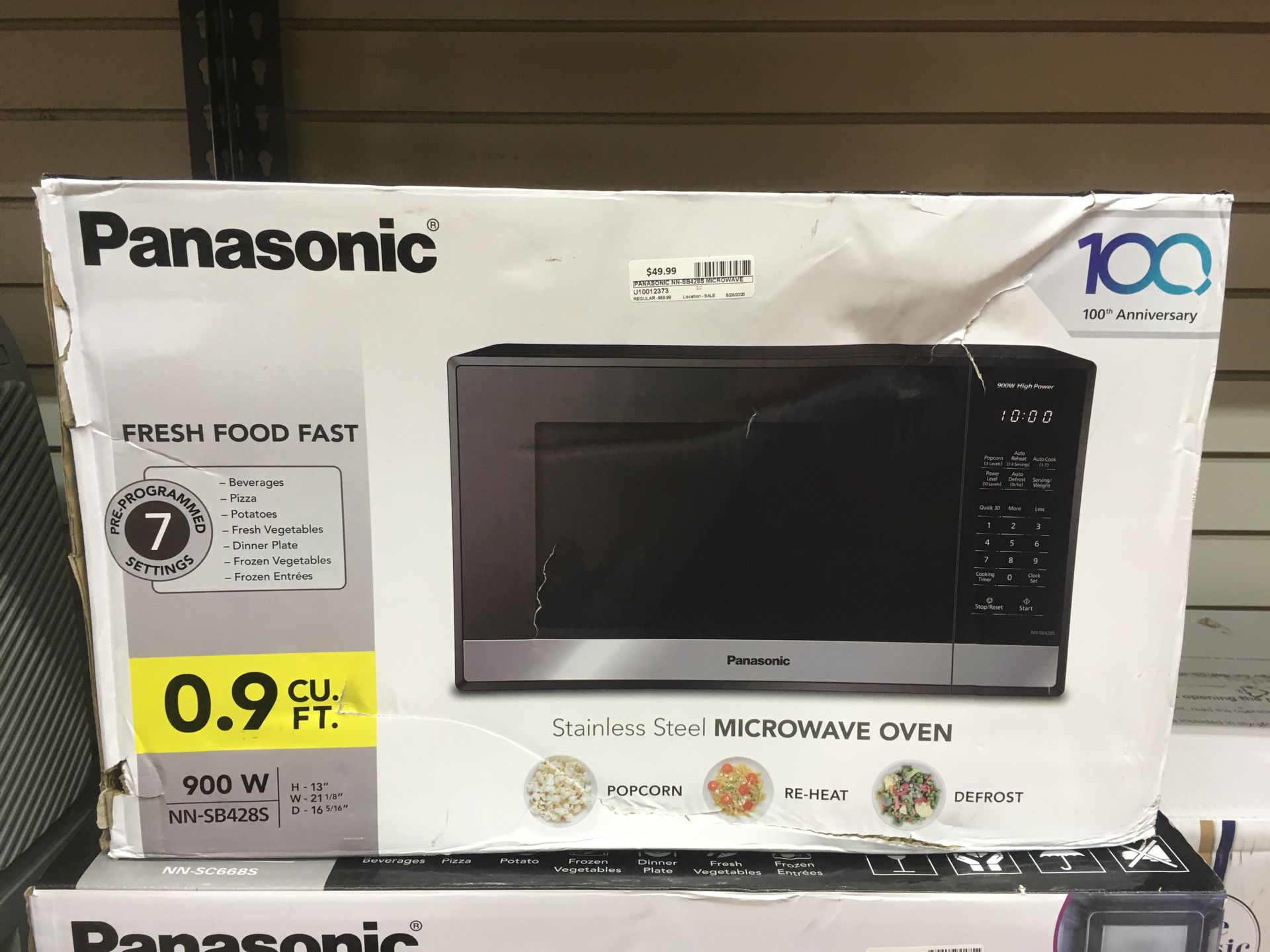 Panasonic 0.9 cu.ft microwave