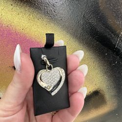 14k DOUBLE HEART CHARM 
