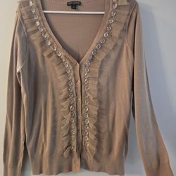 Large TAN BLOUSE by Pamela Dennis