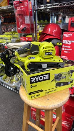 RYOBI 6 Amp Corded 3 in.W x 18 in.L Portable Belt Sander