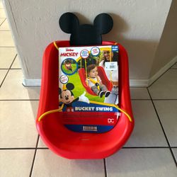 NEW Disney Mickey Bucket Swing - Indoor Outdoor Kids Toy