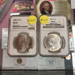 Morgan Dollar O 1884 MS 64 NGC $950