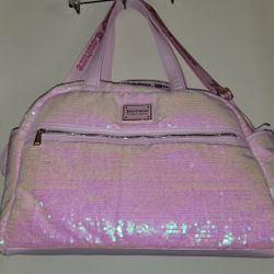 Juicy Couture Melbourne Pink Sequin Travel Weekender 