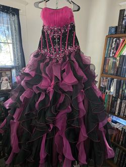 Black And Pink Dress