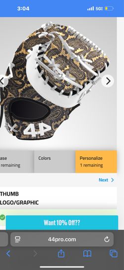 First baseman glove