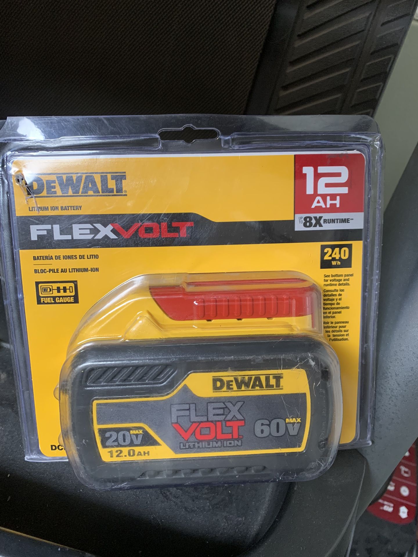 DEWALT FLEXVOLT 20V/60V MAX Lithium-Ion 12.0Ah Battery