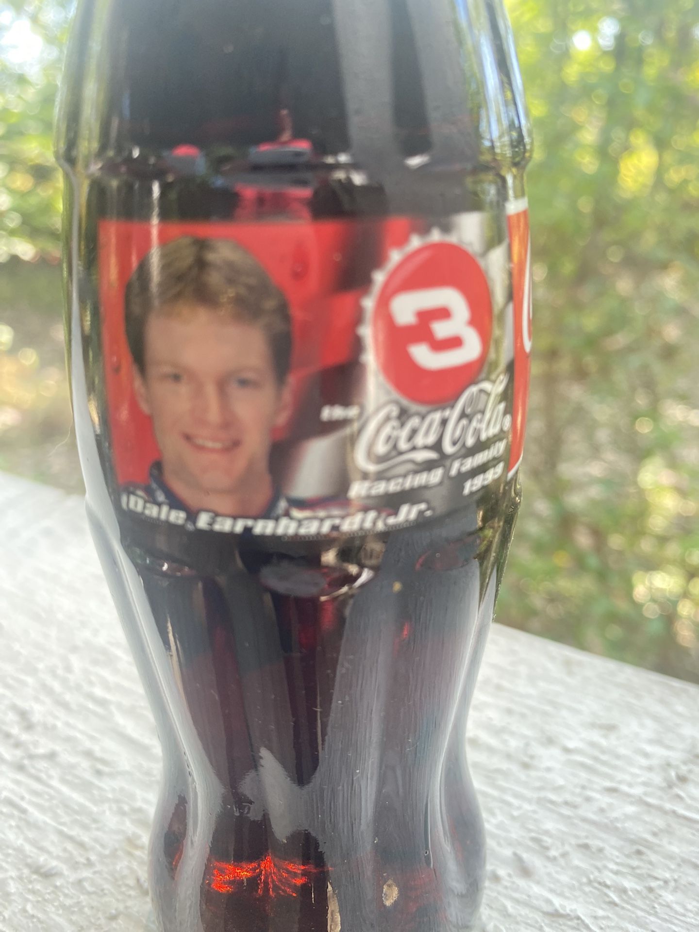 1999 Dale Earnhardt Jr. Coca-Cola Racing Family Collectible Glass Bottle Unopened