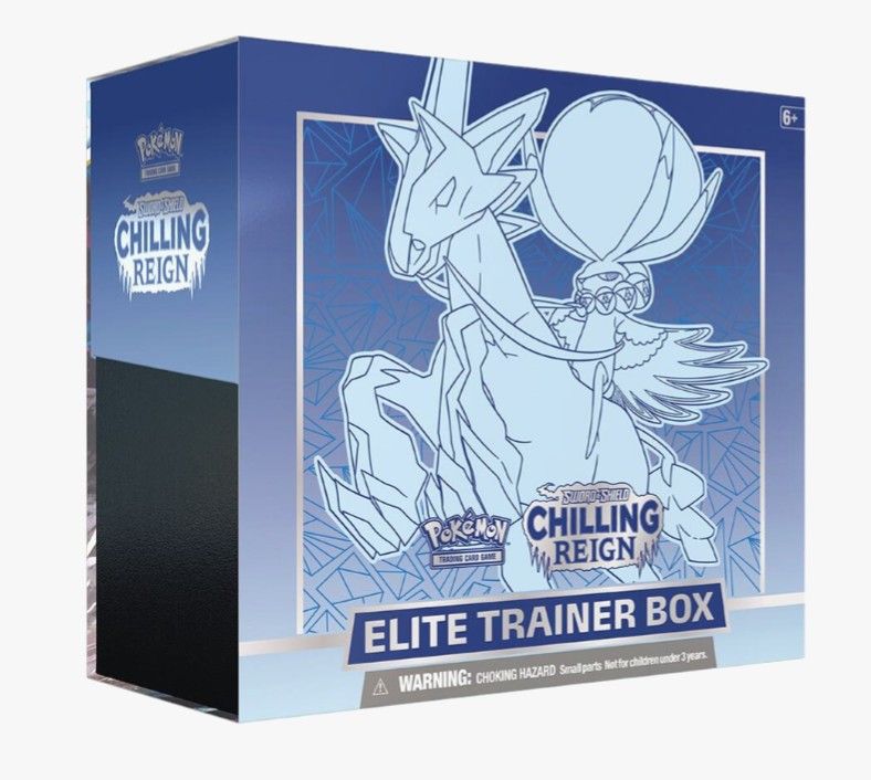 Pokemon Chilling Reign Elite Trainer Box Blue Ice Rider