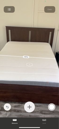 IKEA full bed frame and mattress