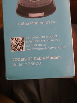 motorola mb8600 cable mode.