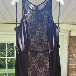 Cindy U.S.A Collection Black/Beige Lace Dress