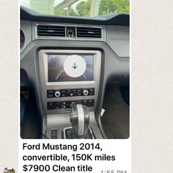 2014 Ford Mustang Convertible V6 
