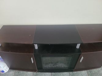 Mueble Para Television Con Chimenea